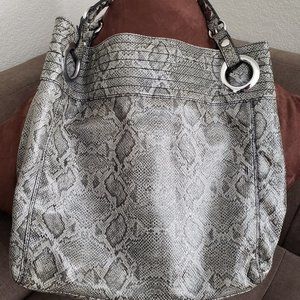 Steve Madden Faux Python Large Carry all